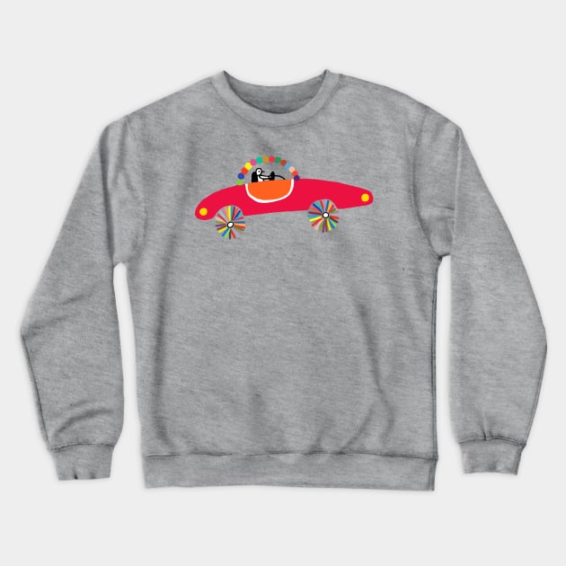 Car 7. Crewneck Sweatshirt by AdrianaStore